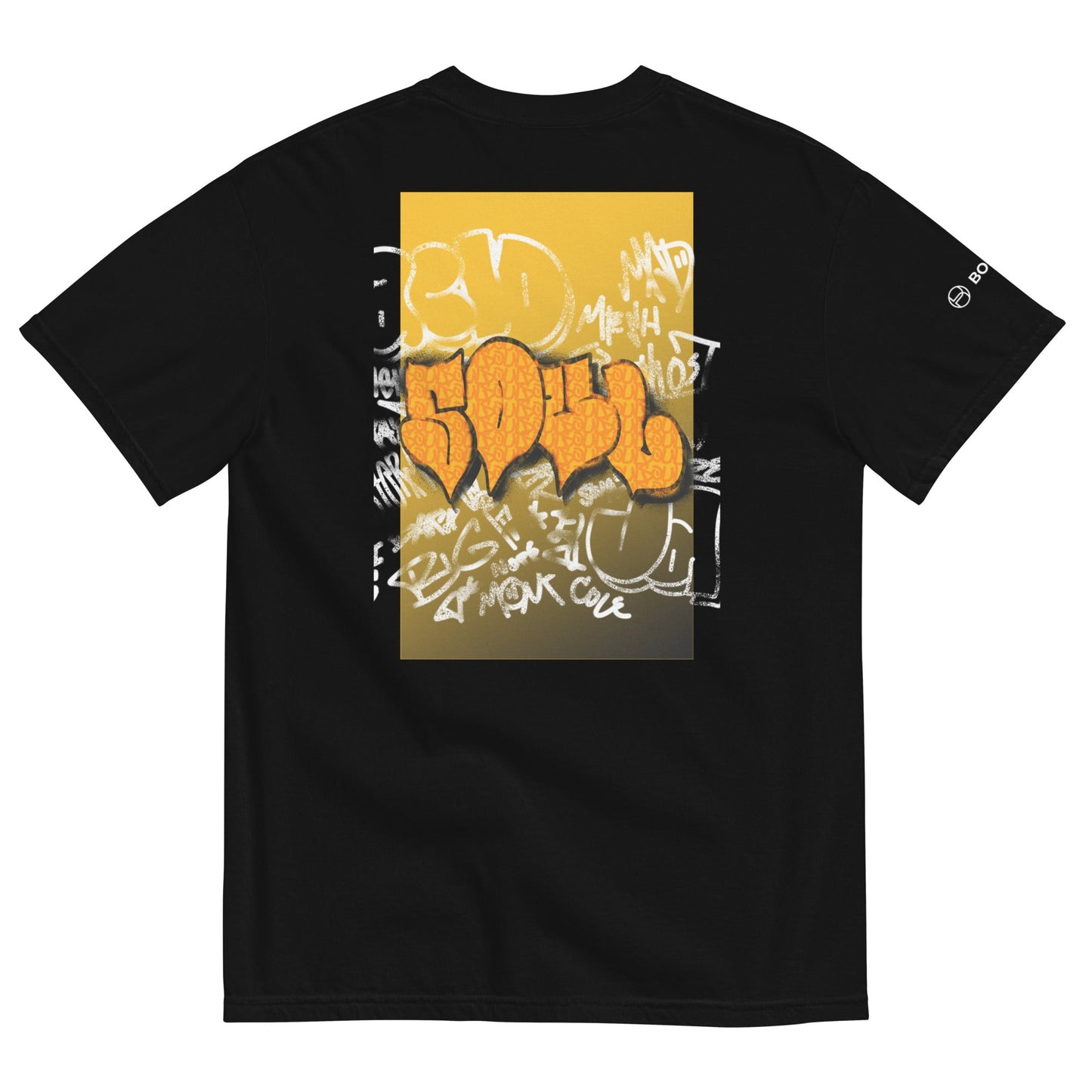 Back Printed Men's Heavyweight Tee SOUL - BONOTEE