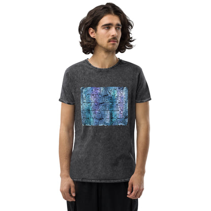 CALLIGRAPHY Denim T-Shirt For Men - BONOTEE
