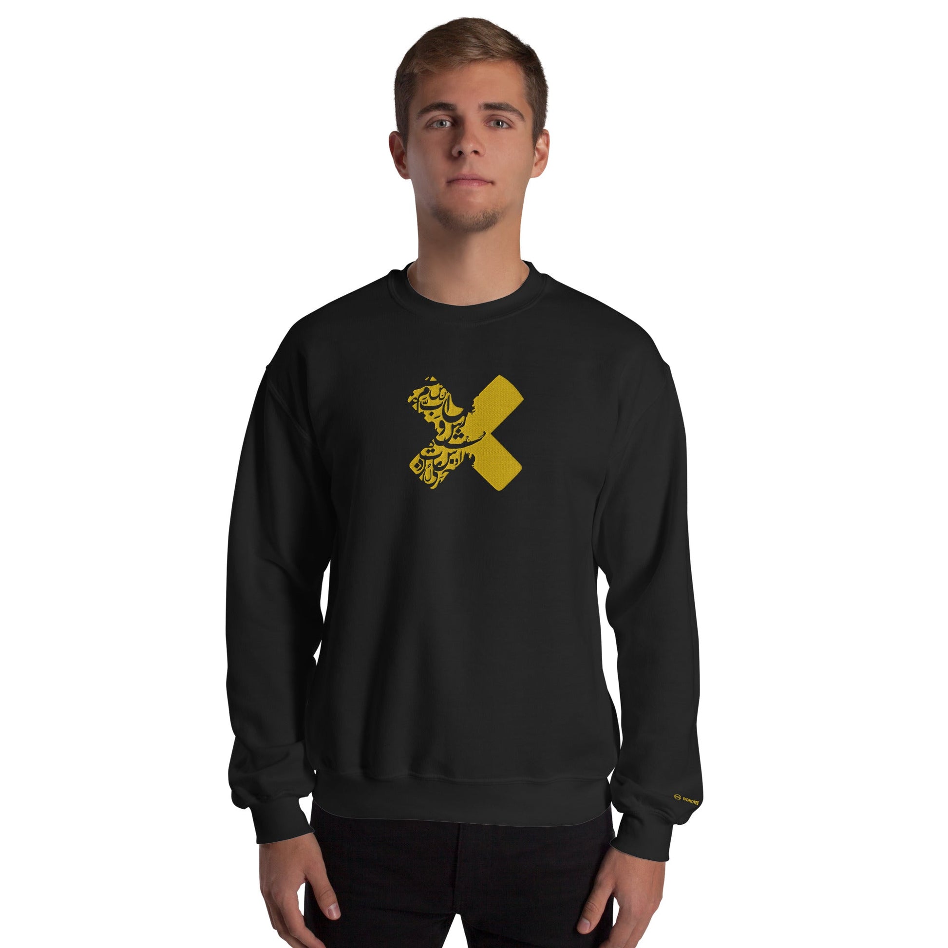 Classic Fit Crew Neck Premium Embroidered Unisex Sweatshirt THE X - BONOTEE