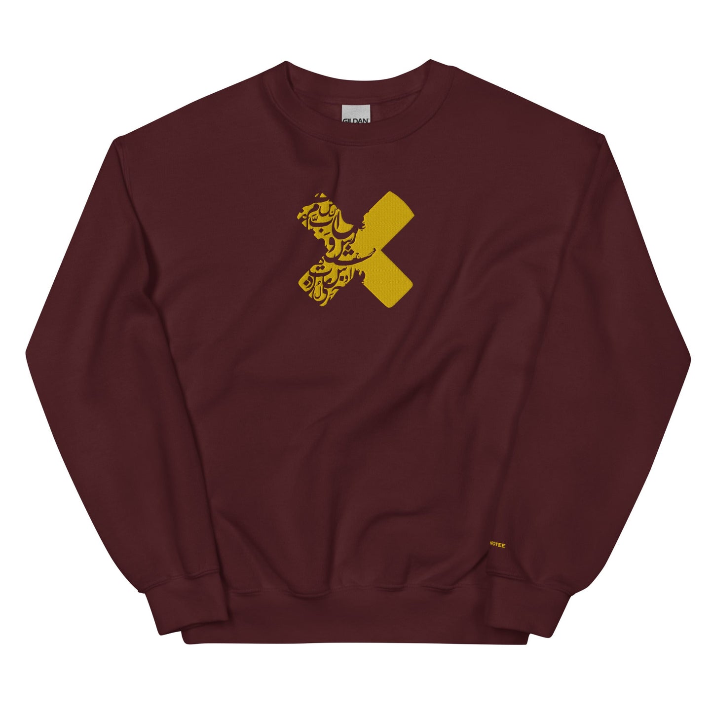 Classic Fit Crew Neck Premium Embroidered Unisex Sweatshirt THE X - BONOTEE