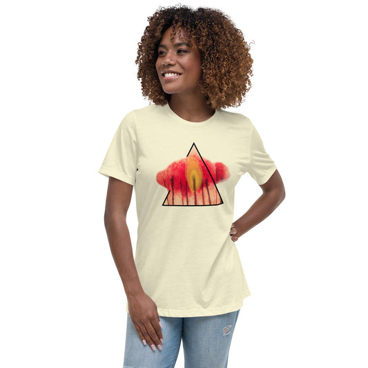 Crew Neck Women's Relaxed Fit T - Shirt FIRE - BONOTEE