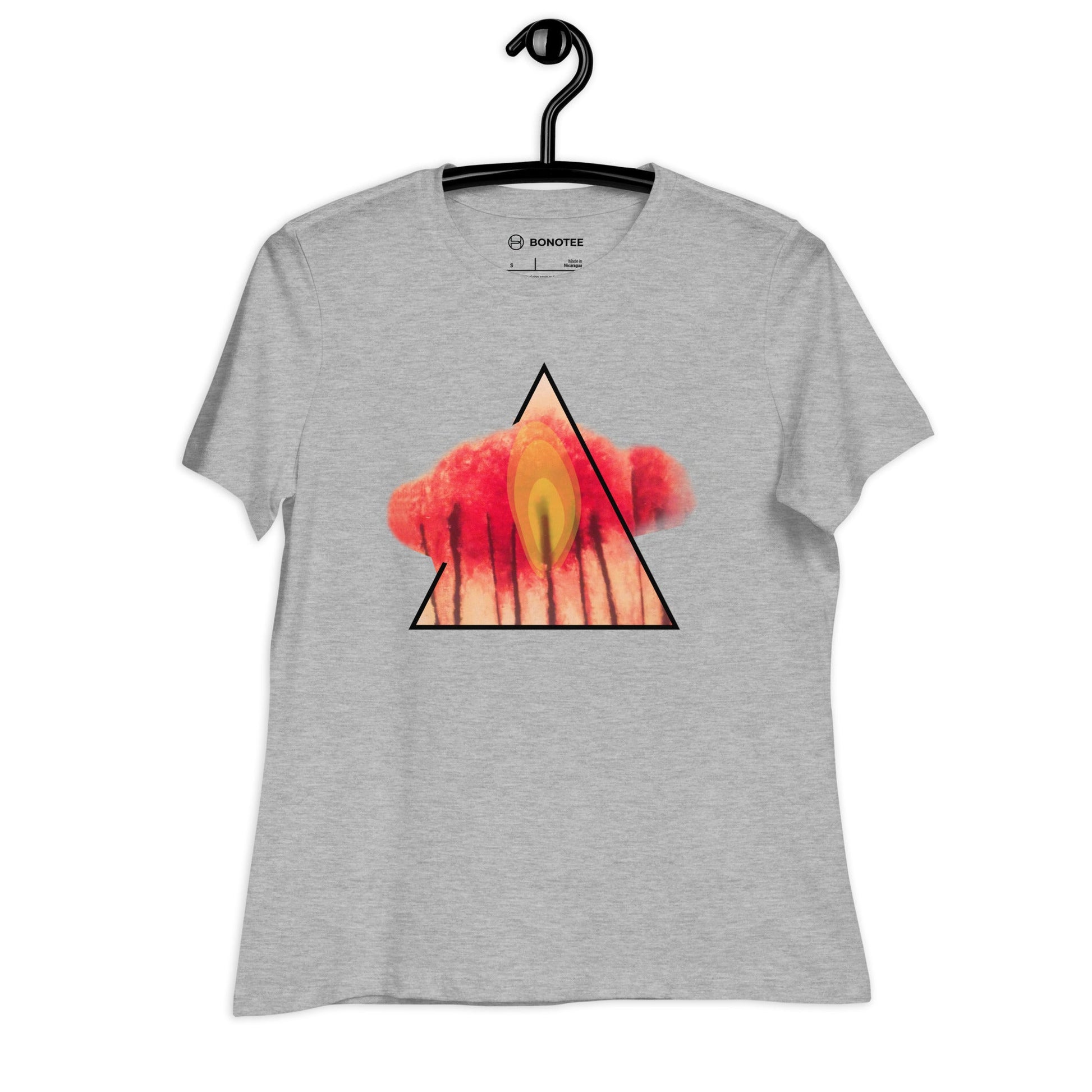 Crew Neck Women's Relaxed Fit T - Shirt FIRE - BONOTEE