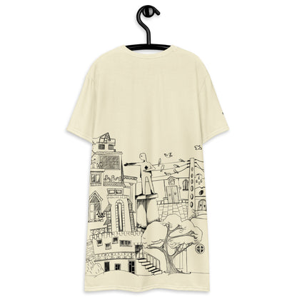 FLY ON THE WALL Women's T - Shirt Dress - BONOTEE