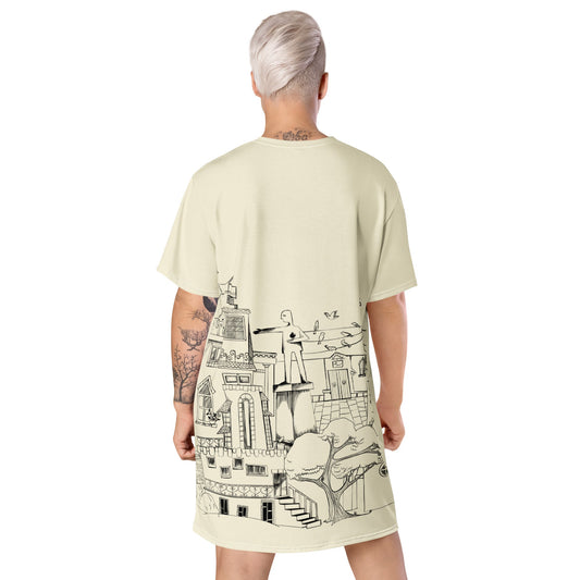 FLY ON THE WALL Women's T - Shirt Dress - BONOTEE