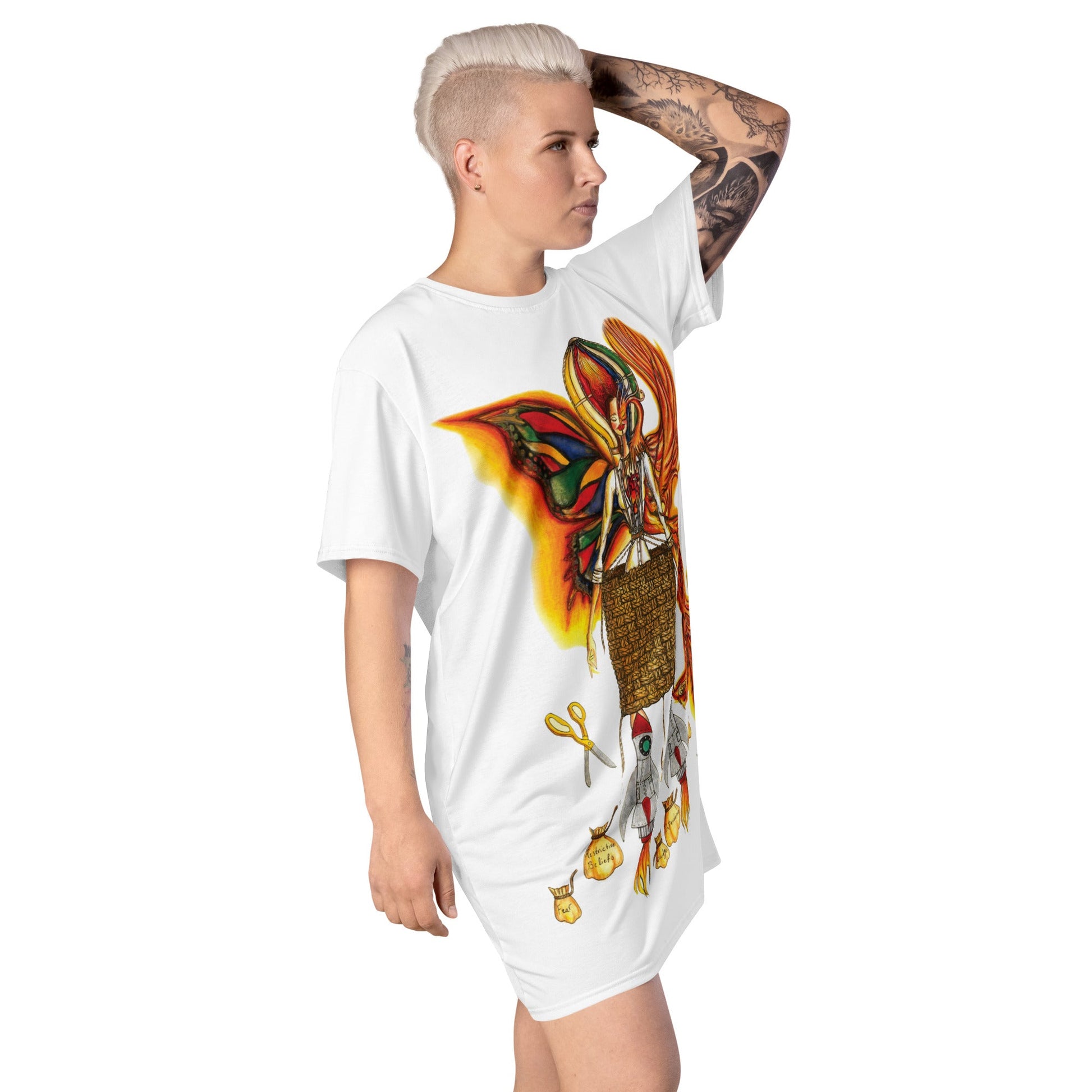 FREE Women's T - shirt Dress - BONOTEE