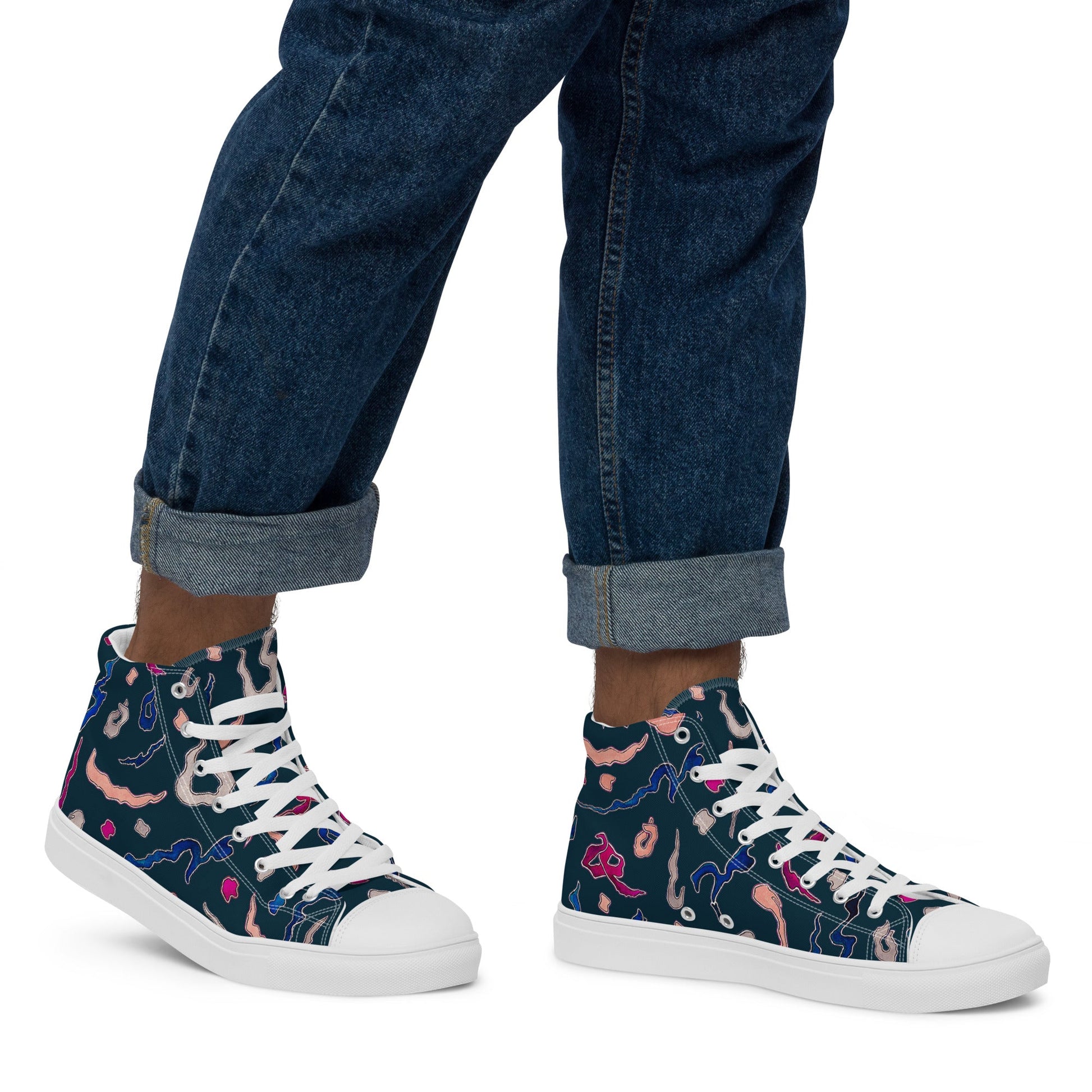 KINDNESS Men’s High Top Canvas Shoes - BONOTEE
