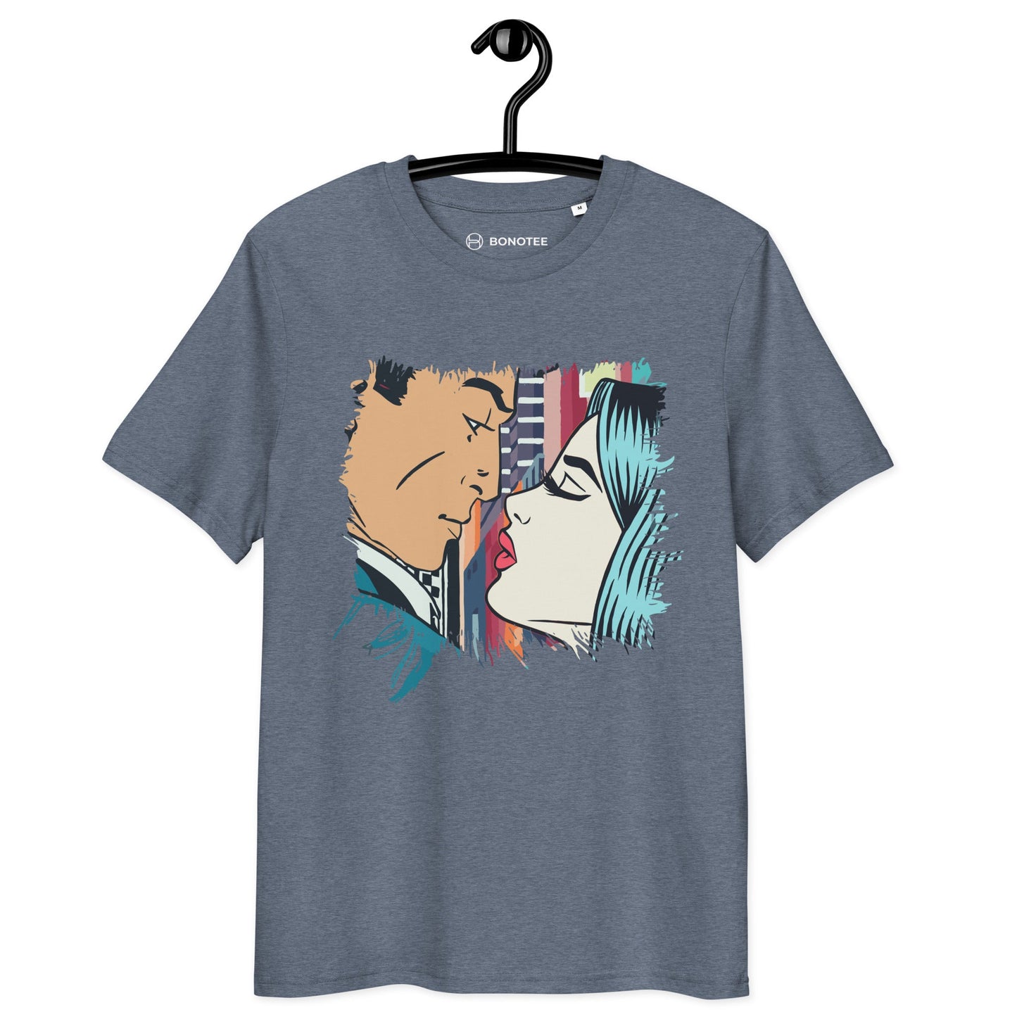 Medium Fit Women's Organic T - Shirt ROMANTIC COUPLES 2 - BONOTEE