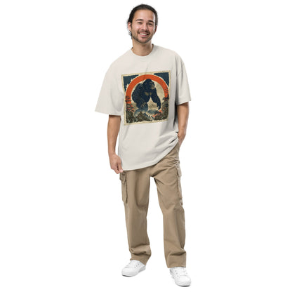 Men's Oversized Faded T - Shirt THE GIANT MONSTER - BONOTEE