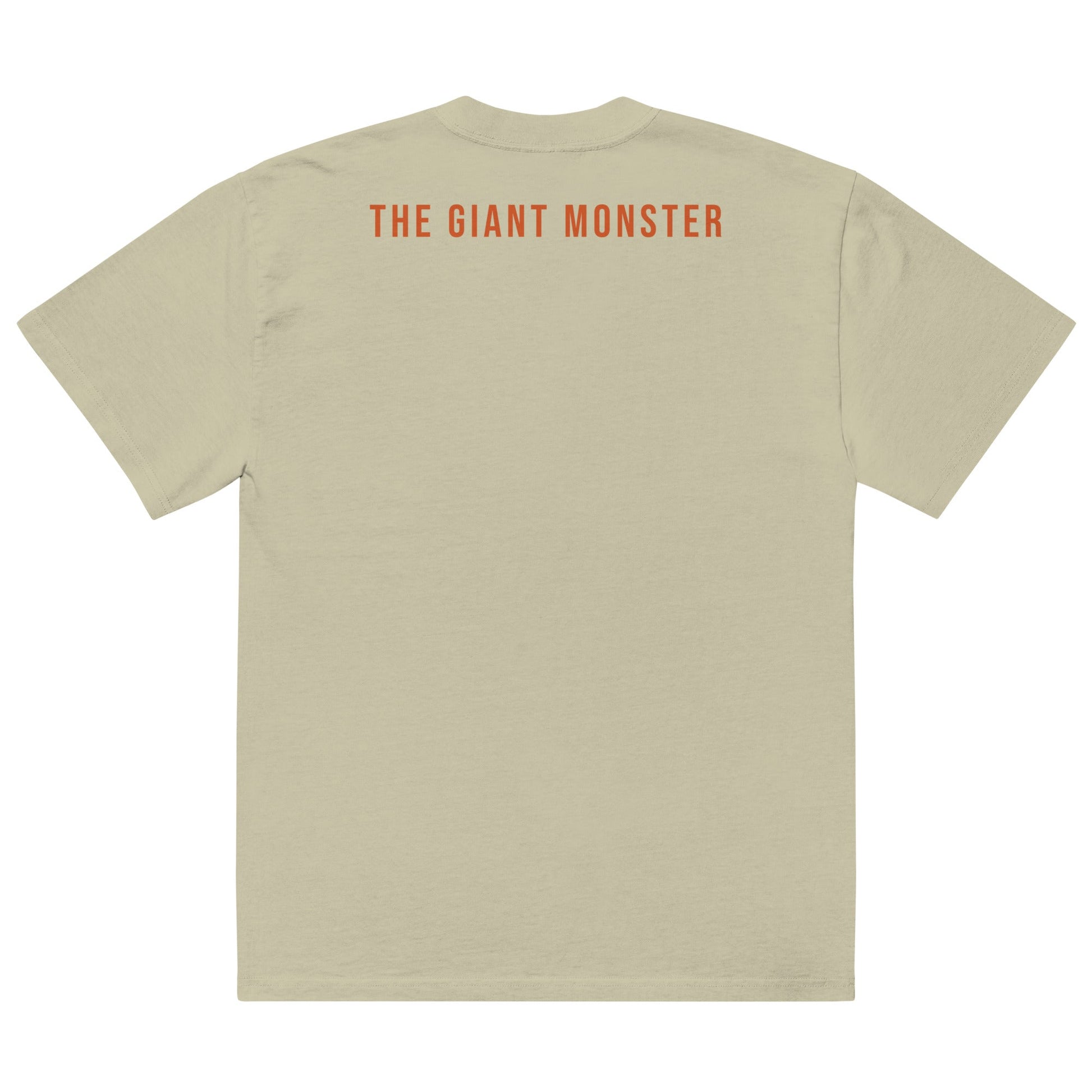 Men's Oversized Faded T - Shirt THE GIANT MONSTER - BONOTEE