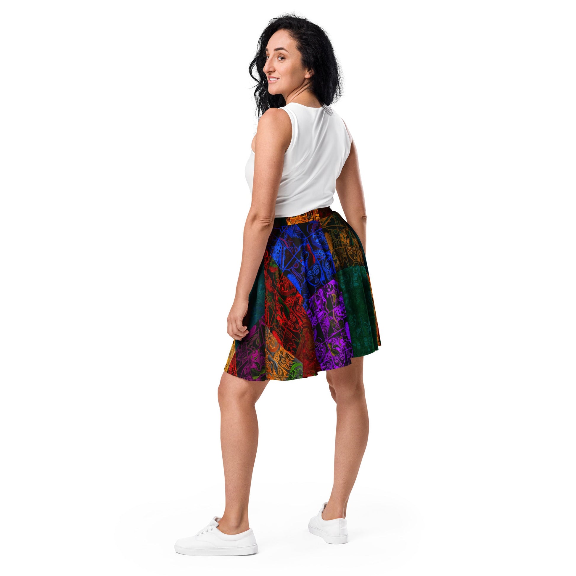 Midi Skater Women's Skirt FARSHA GABKHA - BONOTEE