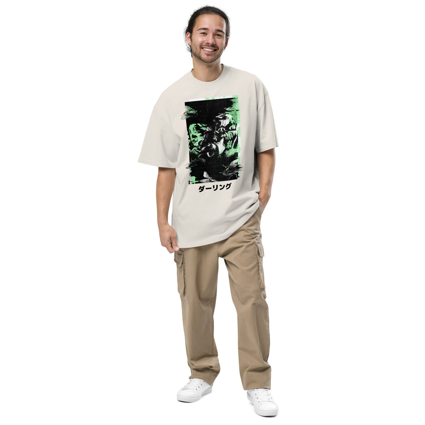 Oversized Crew Neck Faded T - Shirt VELVET - BONOTEE