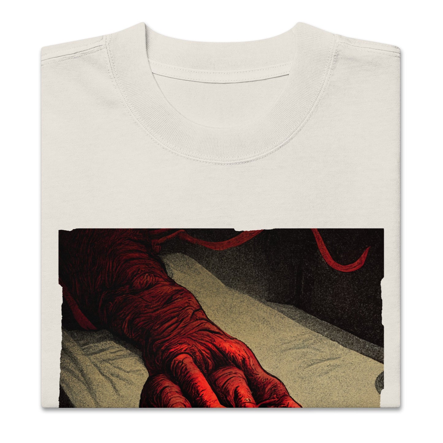 RED Oversized Faded T-Shirt - BONOTEE