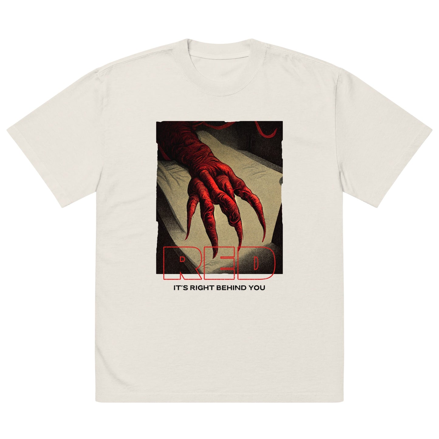 RED Oversized Faded T-Shirt - BONOTEE