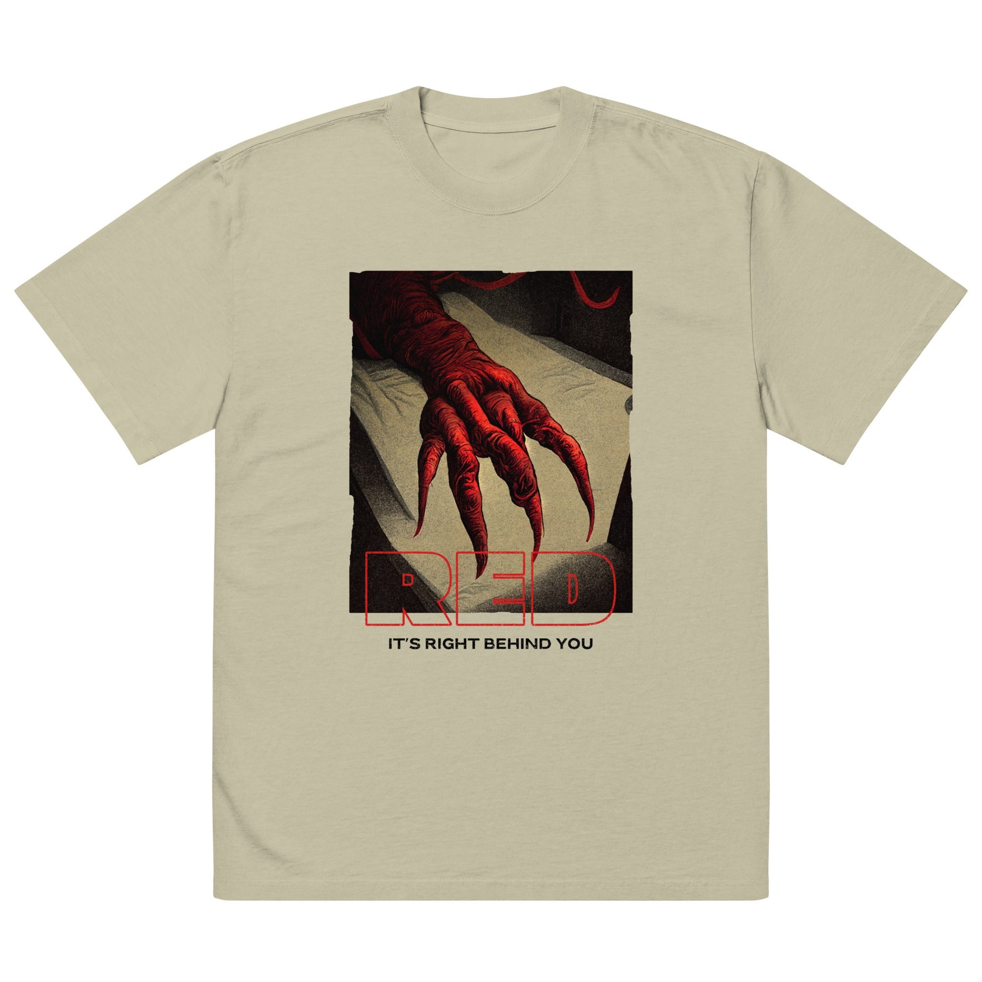 RED Oversized Faded T-Shirt - BONOTEE