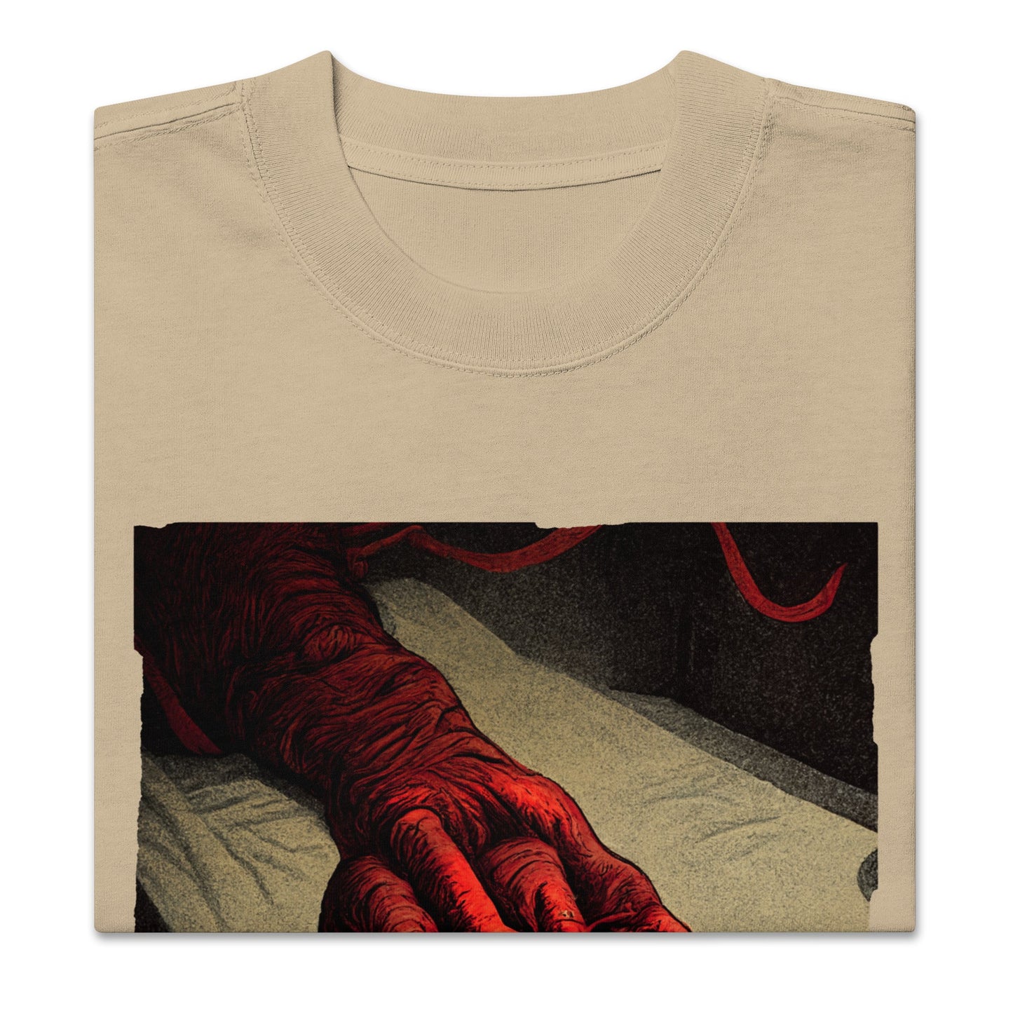 RED Oversized Faded T-Shirt - BONOTEE