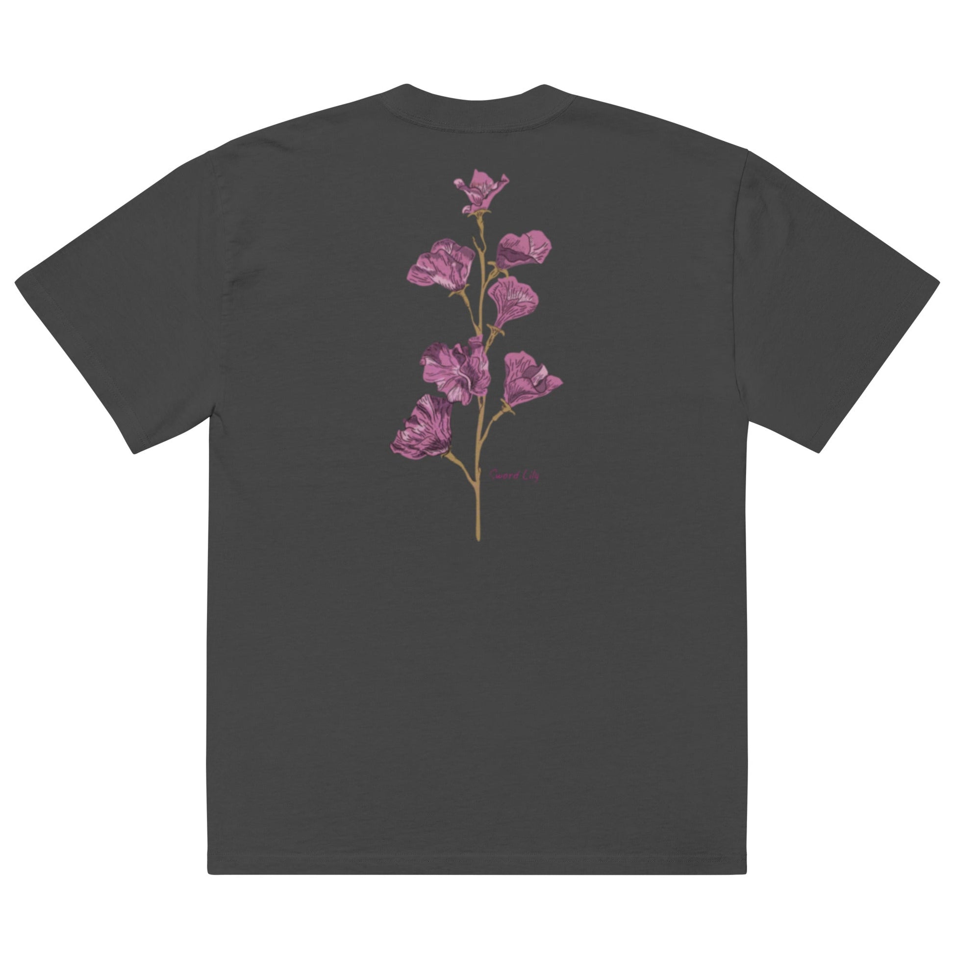 Shoulder Drop Oversized Faded Crew Neck Tee SWORD LILY - BONOTEE