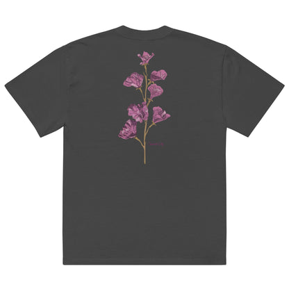 Shoulder Drop Oversized Faded Crew Neck Tee SWORD LILY - BONOTEE