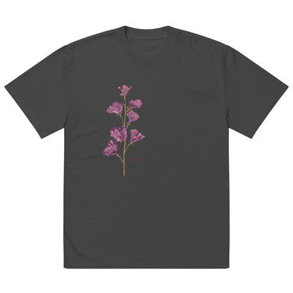 Shoulder Drop Oversized Faded Crew Neck Tee SWORD LILY - BONOTEE