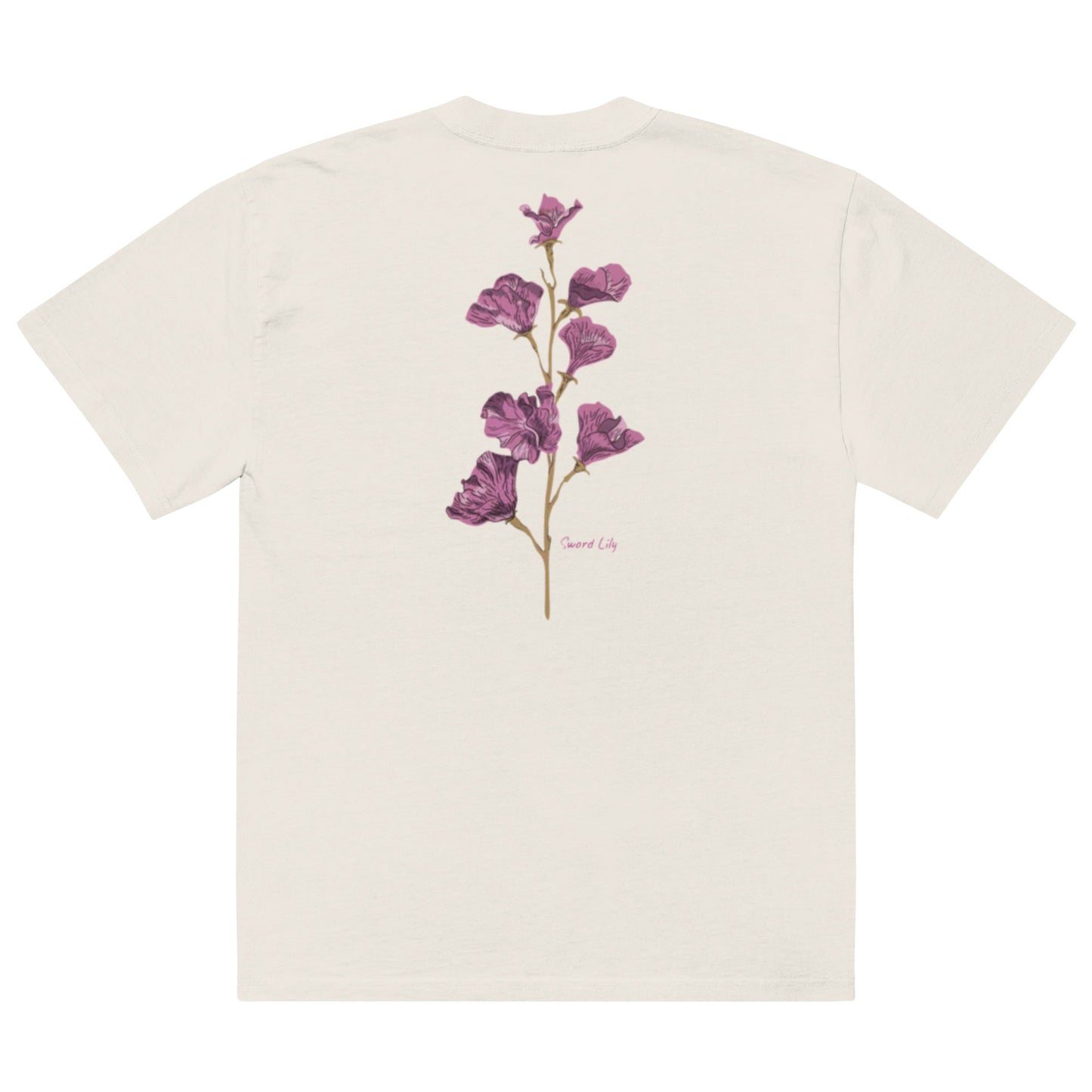 Shoulder Drop Oversized Faded Crew Neck Tee SWORD LILY - BONOTEE