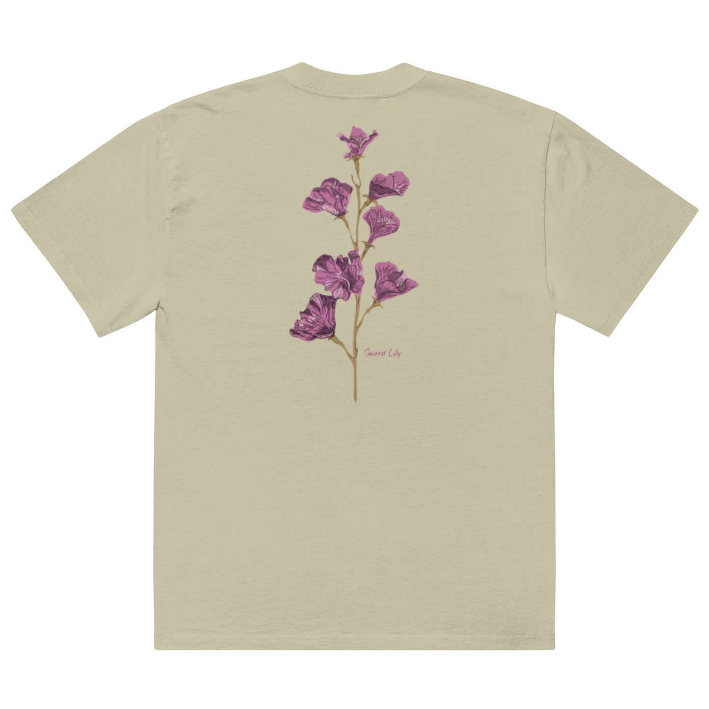 Shoulder Drop Oversized Faded Crew Neck Tee SWORD LILY - BONOTEE