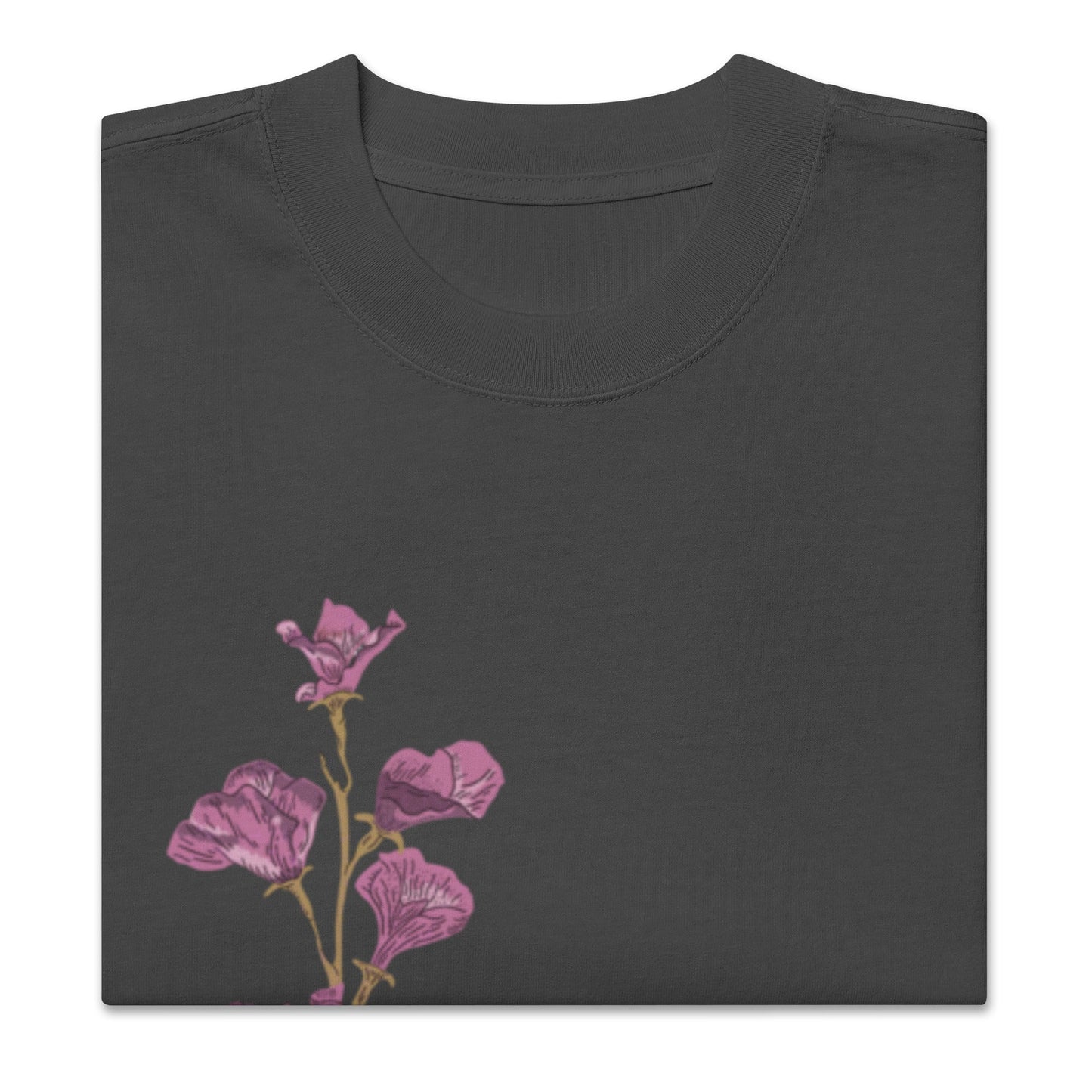 Shoulder Drop Oversized Faded Crew Neck Tee SWORD LILY - BONOTEE