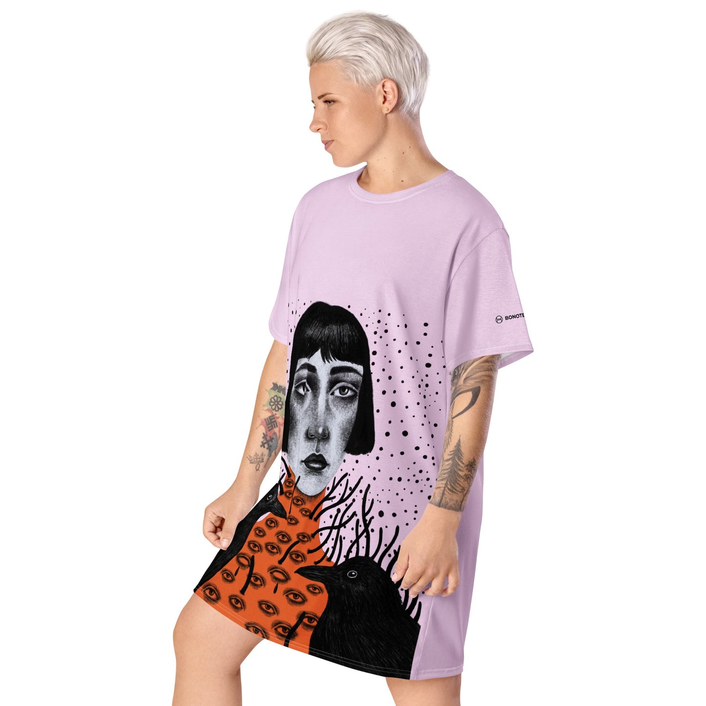 THE MYSTIC GIRL Women's T - Shirt Dress - BONOTEE