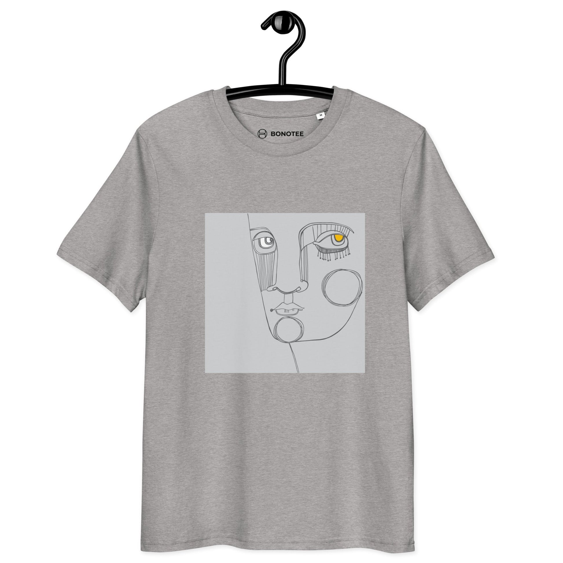 Women's Organic T - Shirt Medium Fit FACE LOOK 5 - BONOTEE
