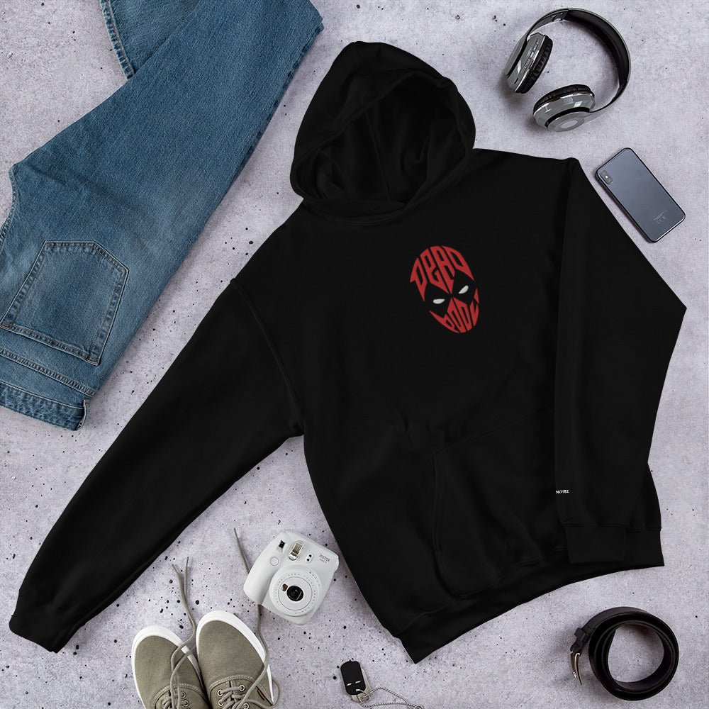 DEAD POOL Unisex Embroidery Fleece Hoodie