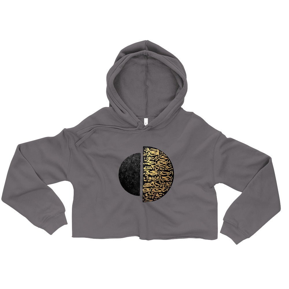 GOLDEN CALLIGRAPHY Women's Crop Hoodie - Bonotee