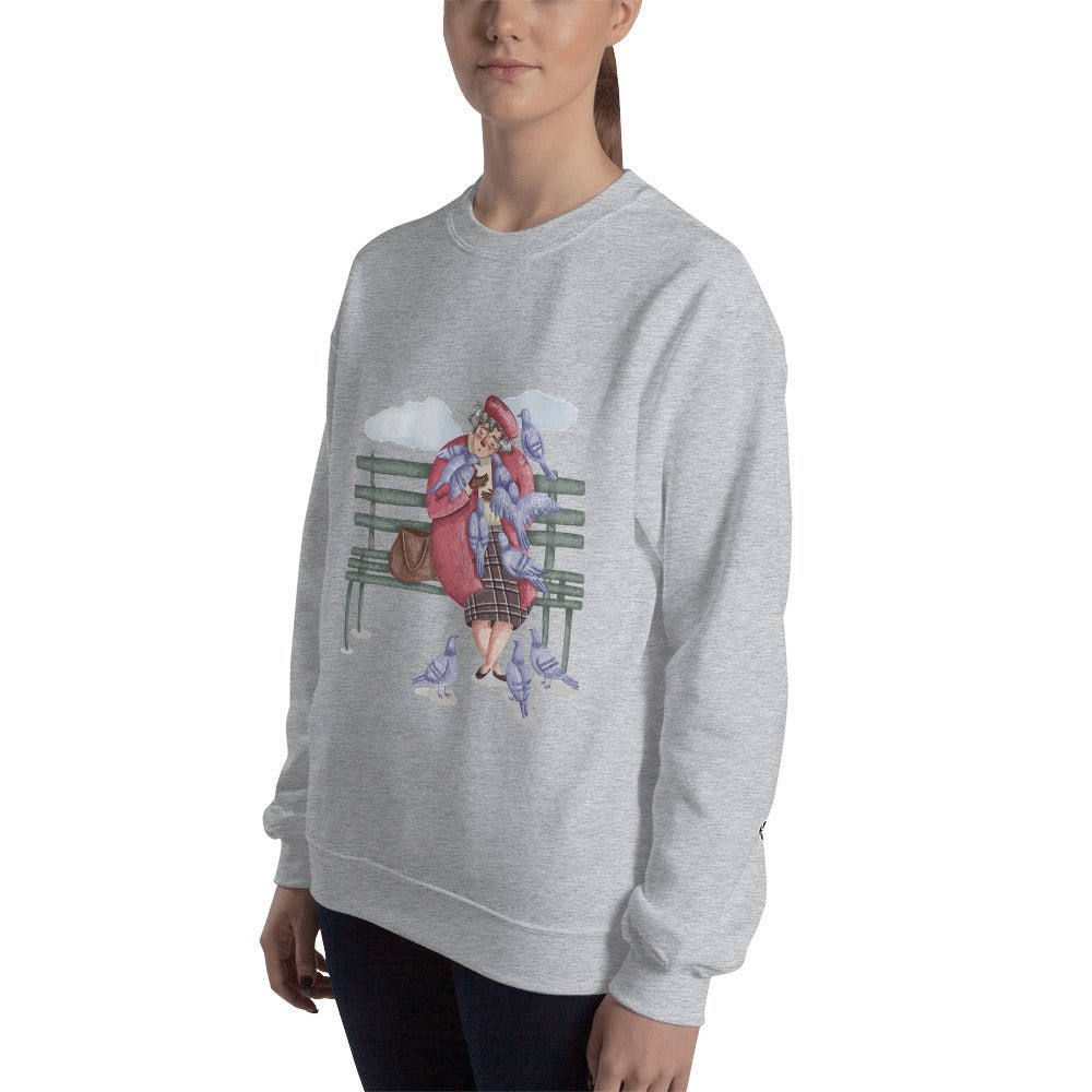 womens-fleece-sweatshirt-kindness-light-steel