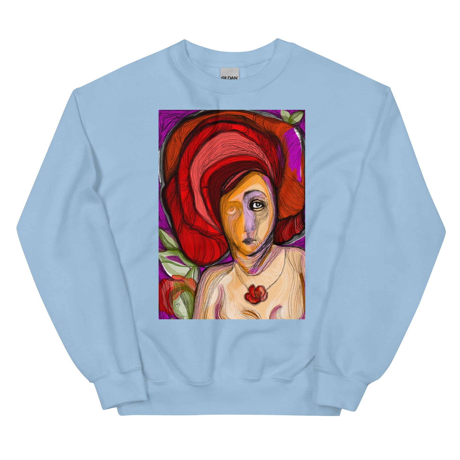 womens-classic-sweatshirt-red-flower-light-blue