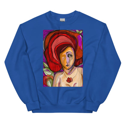 womens-classic-sweatshirt-red-flower-royal