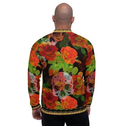 \unisex-bomber-jacket-rose-and-skull-black-red