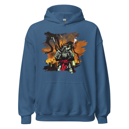 unisex-classic-hoodie-samurai-warrior-indigo-blue