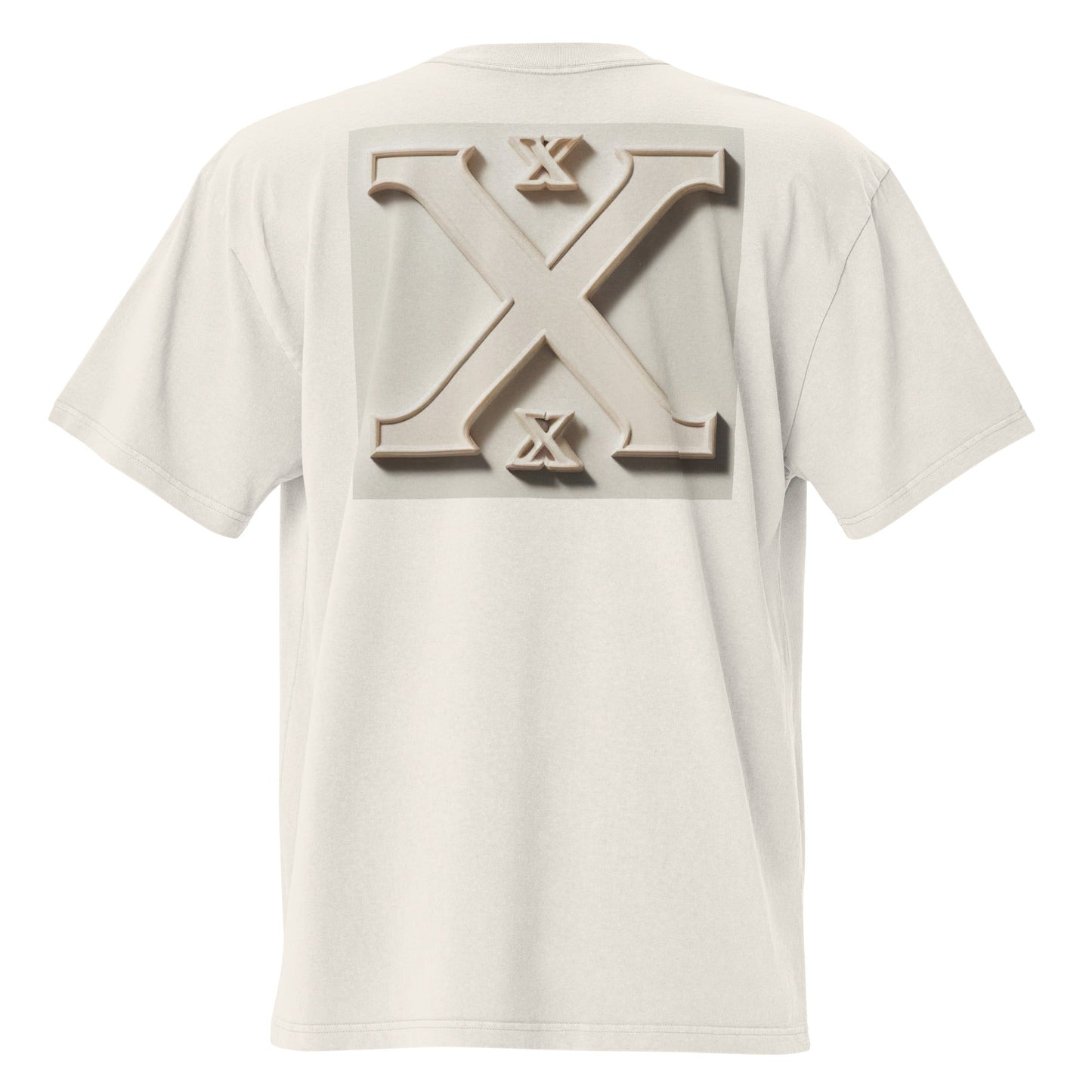 X-LOGO Men's Oversized Faded T-Shirt - BONOTEE