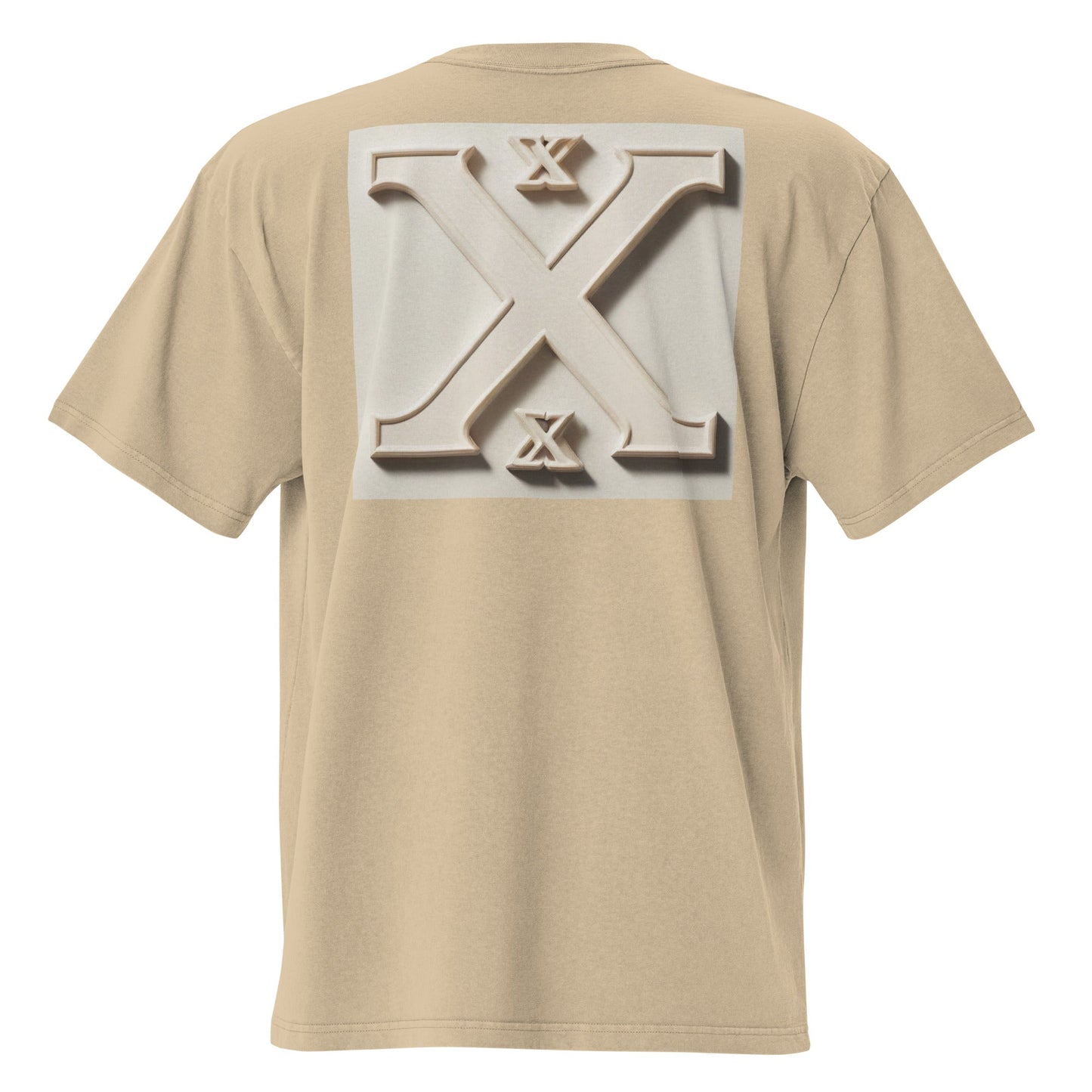 X-LOGO Men's Oversized Faded T-Shirt - BONOTEE